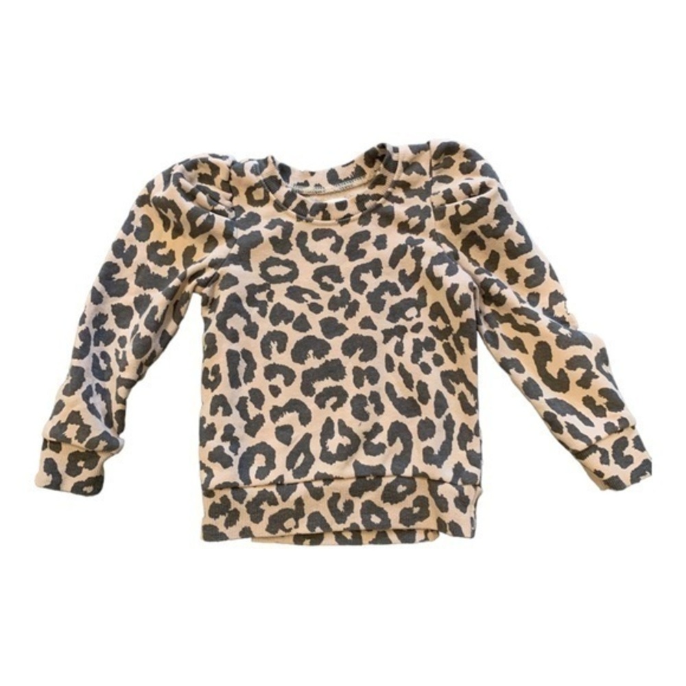 Grayson mini toddler girl leopard print pullover sweatshirt